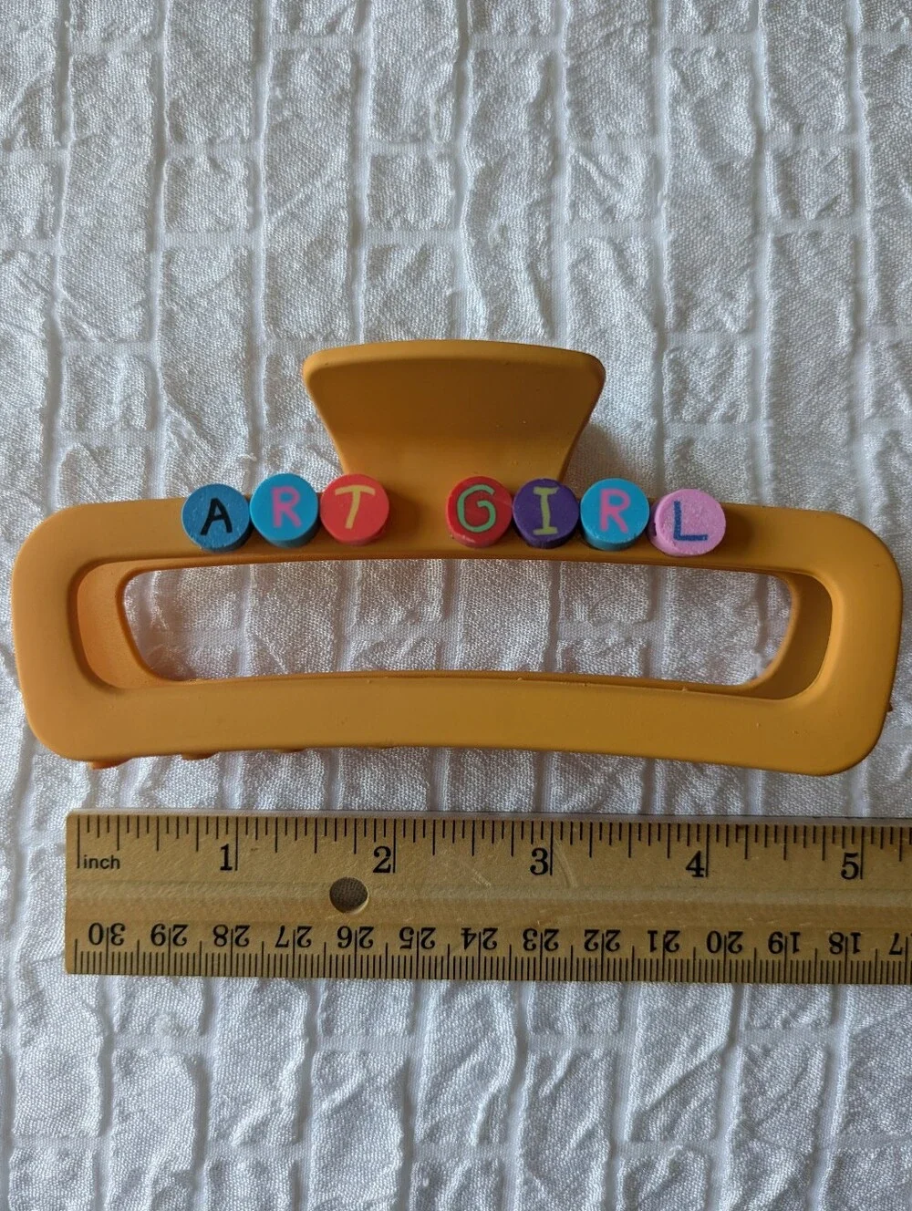 Art Girl Hair Clip Claw Style Handcrafted | NWT